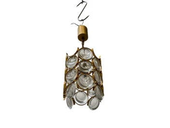 Hollywood Regency Pendant Lamp by Gaetano Sciolari for Palwa Germany, 1970s